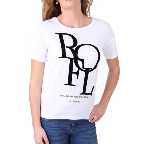 Madonna T-Shirt Damen MALIN Oversized Shirt mit ROFL Aufdruck MF-406987