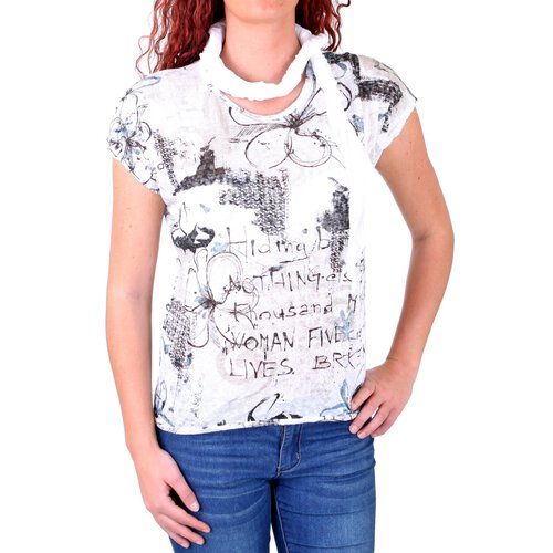 Madonna T-Shirt Damen JOSEPHINE Allover Flower Print Shirt MF-741543
