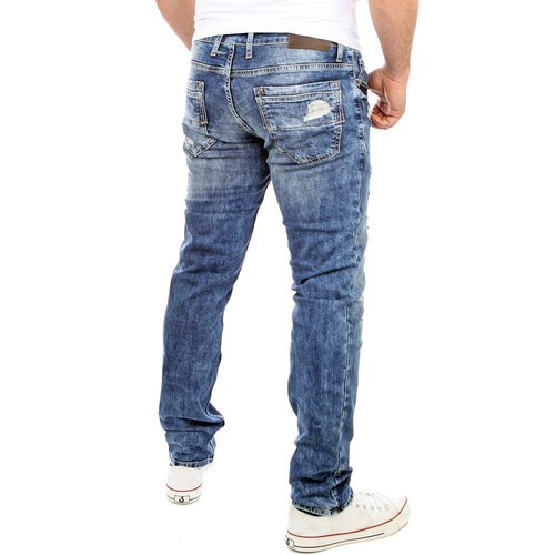 Reslad Herren Jeans Destroyed Slim RS-2069